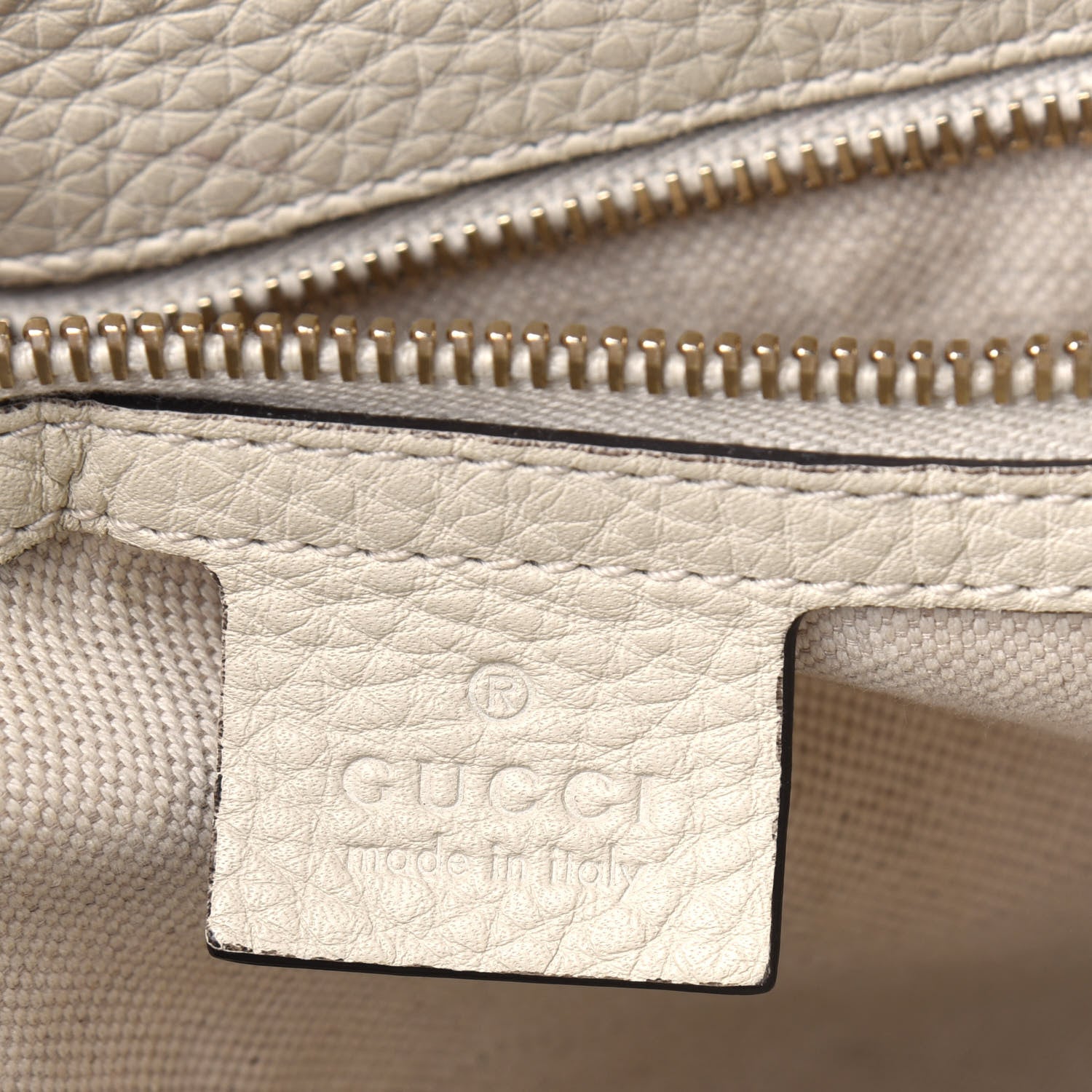 Gucci Calfskin Bamboo Medium Shopper Boston Mystic White 5 of 25