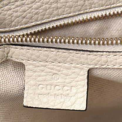 Gucci Calfskin Bamboo Medium Shopper Boston Mystic White 5 of 25