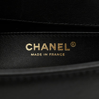 Chanel Lambskin Quilted Medium Top Handle Boy Flap Black 6 of 12