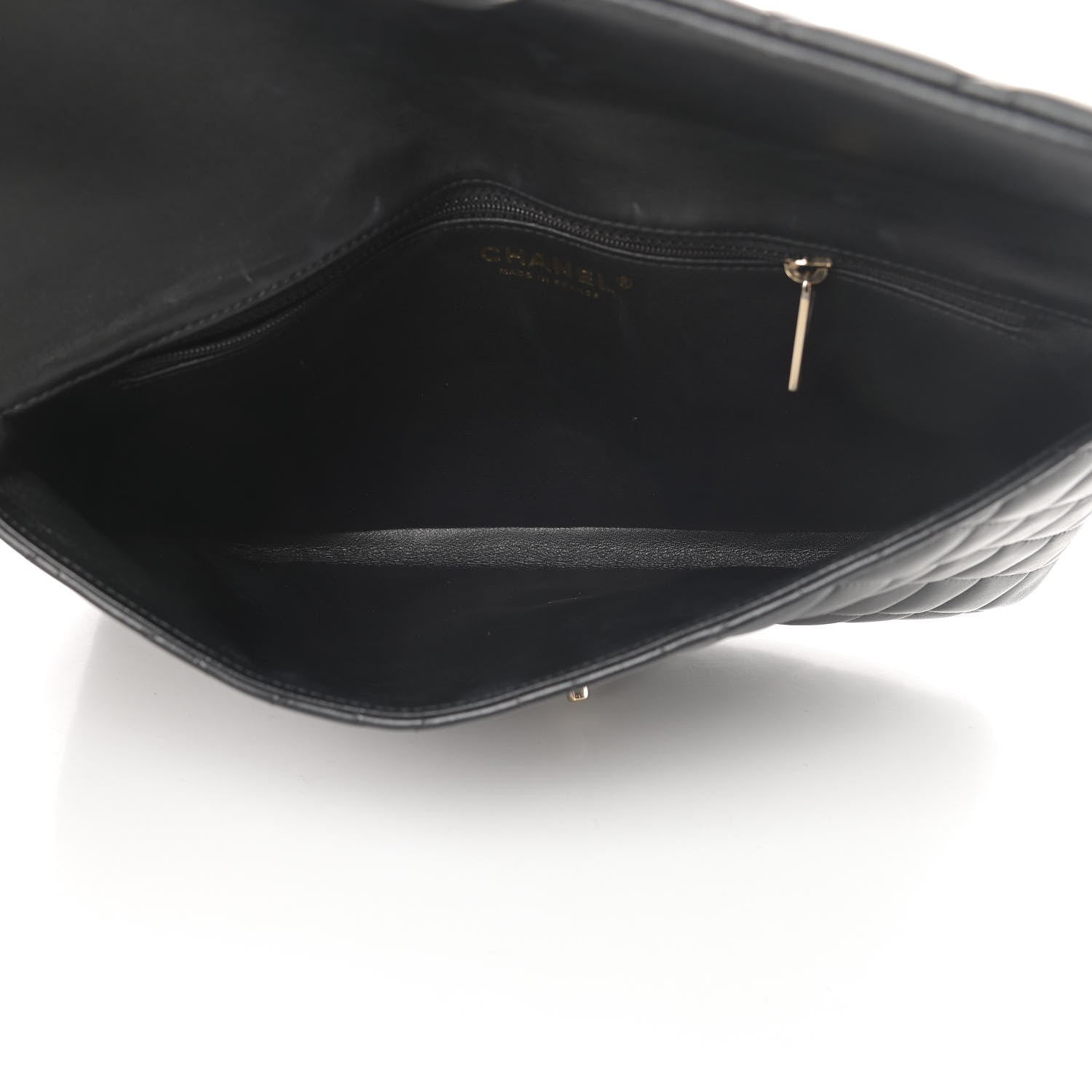 Chanel Lambskin Quilted Flap Clutch Black 5 of 14
