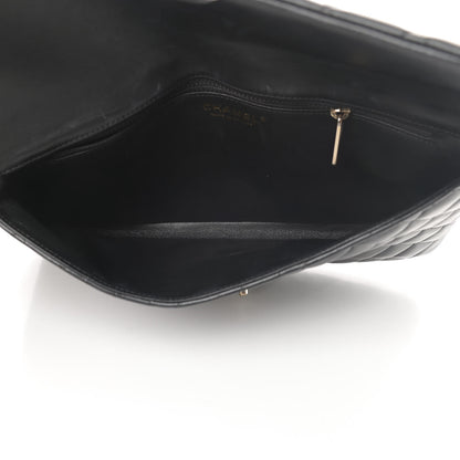 Chanel Lambskin Quilted Flap Clutch Black 5 of 14
