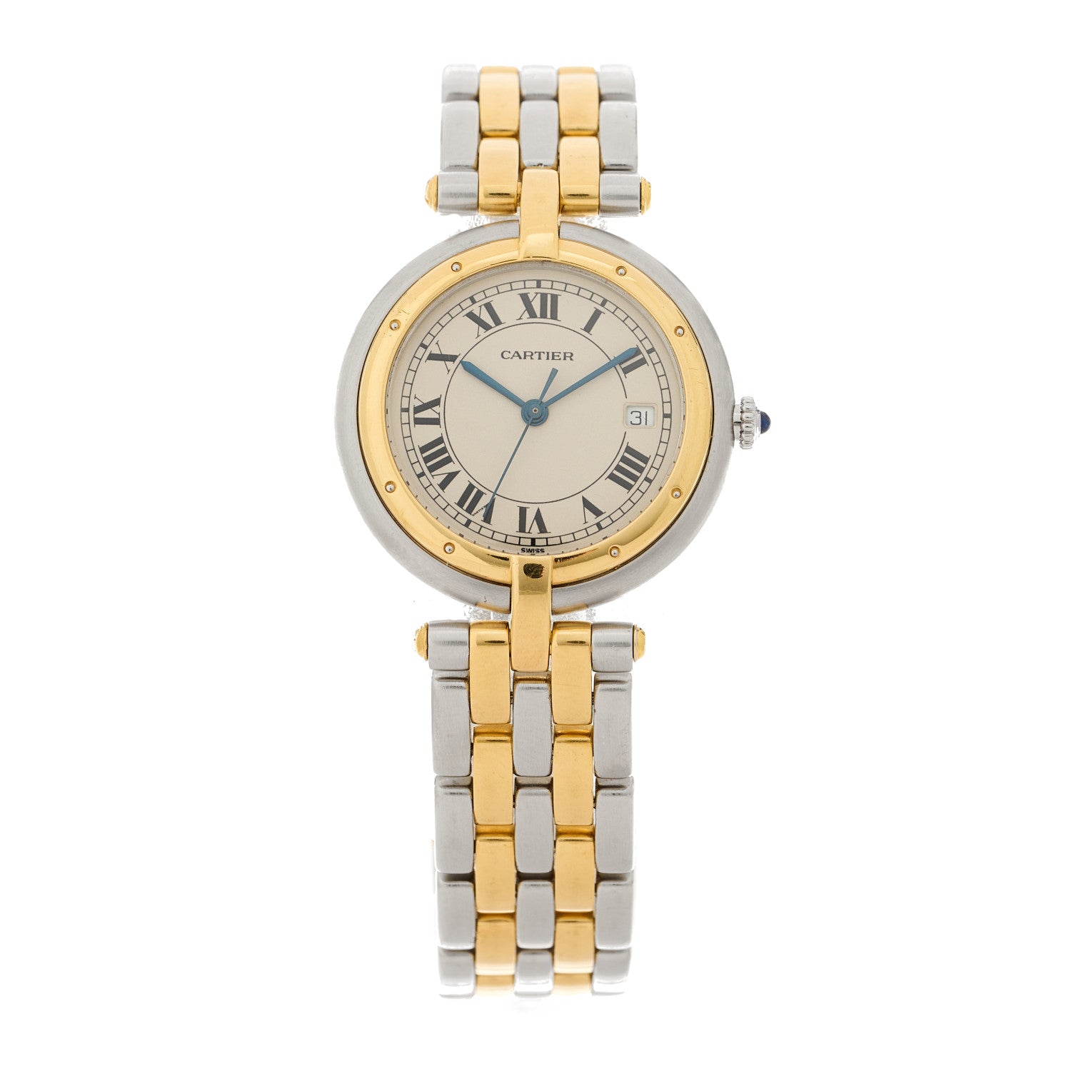 Cartier Stainless Steel 18K Yellow Gold 29mm Panthere Vendome Quartz Watch 1 of 4