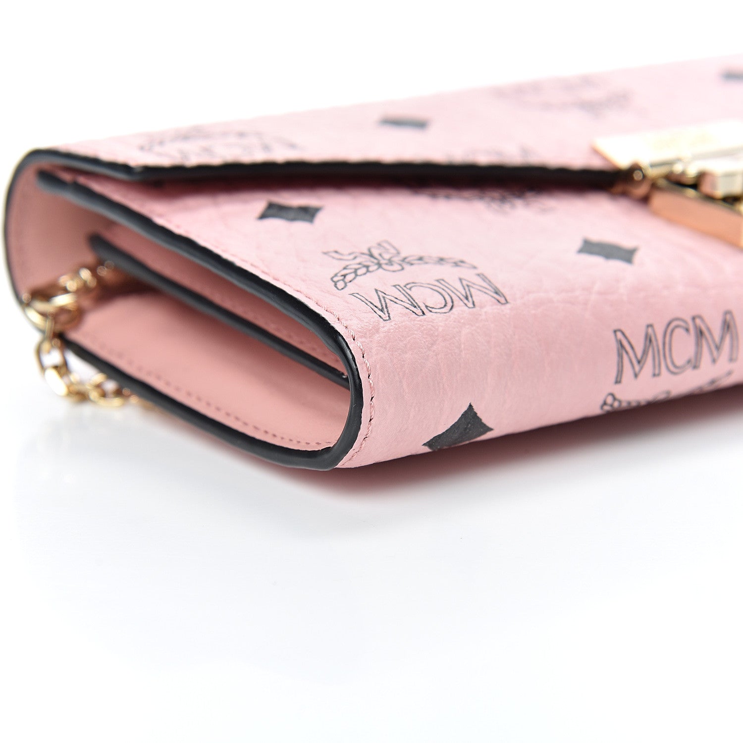 MCM Visetos Large Patricia Wallet On Chain Soft Pink 8 of 10