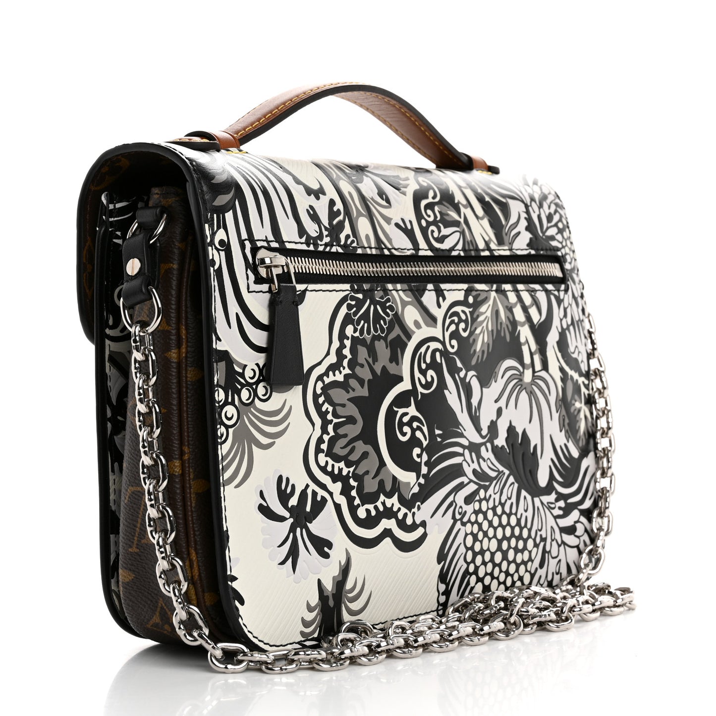Epi Monogram Floral Pochette Metis Black White