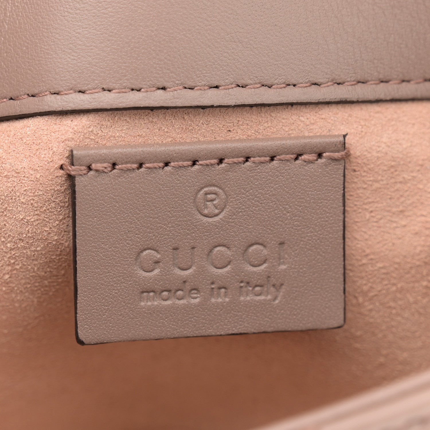 Gucci Calfskin Matelasse Super Mini GG Marmont Shoulder Bag Porcelain Rose 6 of 12