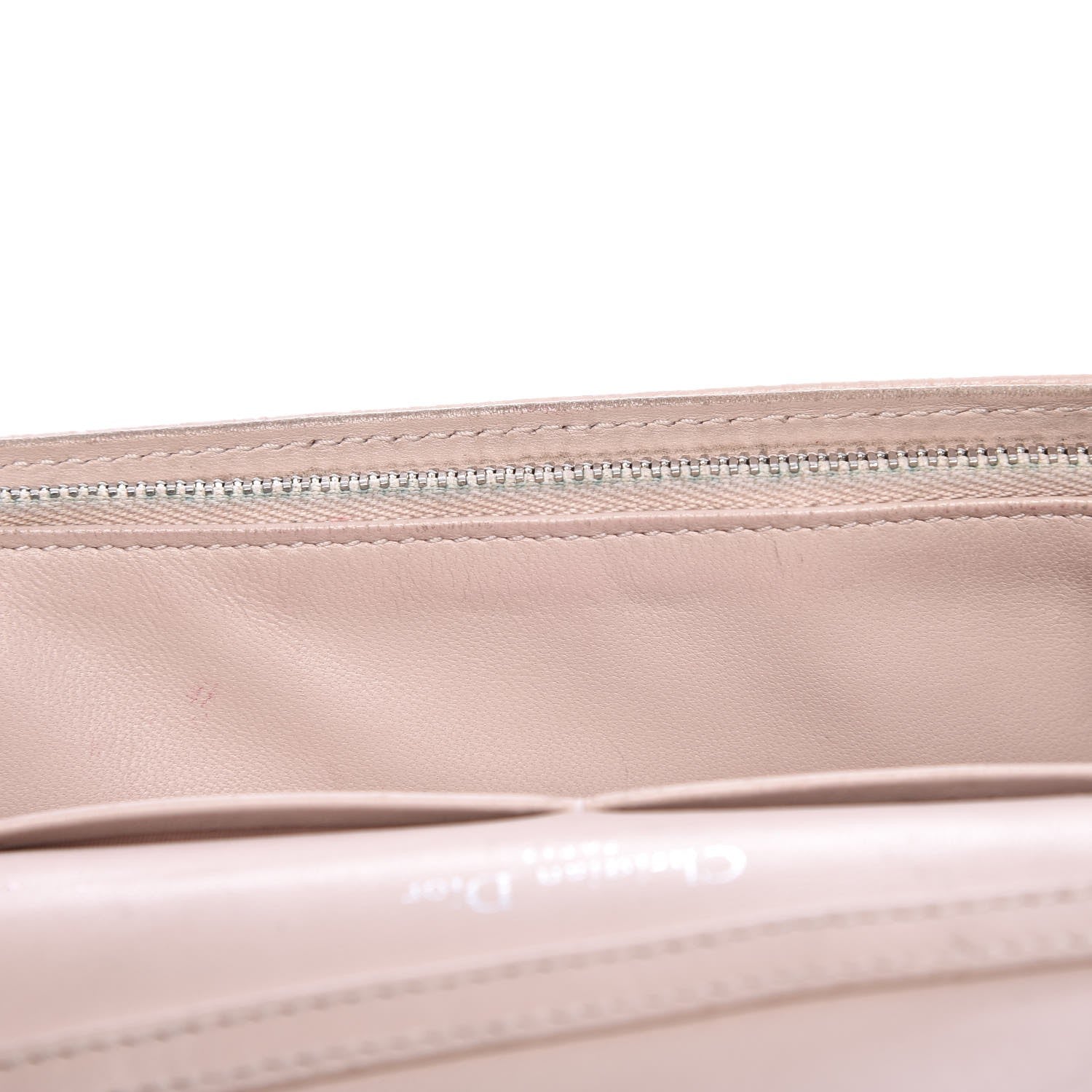 Christian Dior Grained Calfskin Diorama Wallet on Chain Pouch Rose Poudre 16 of 20