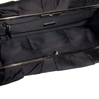 Prada Satin Pochette Clutch Black 5 of 9