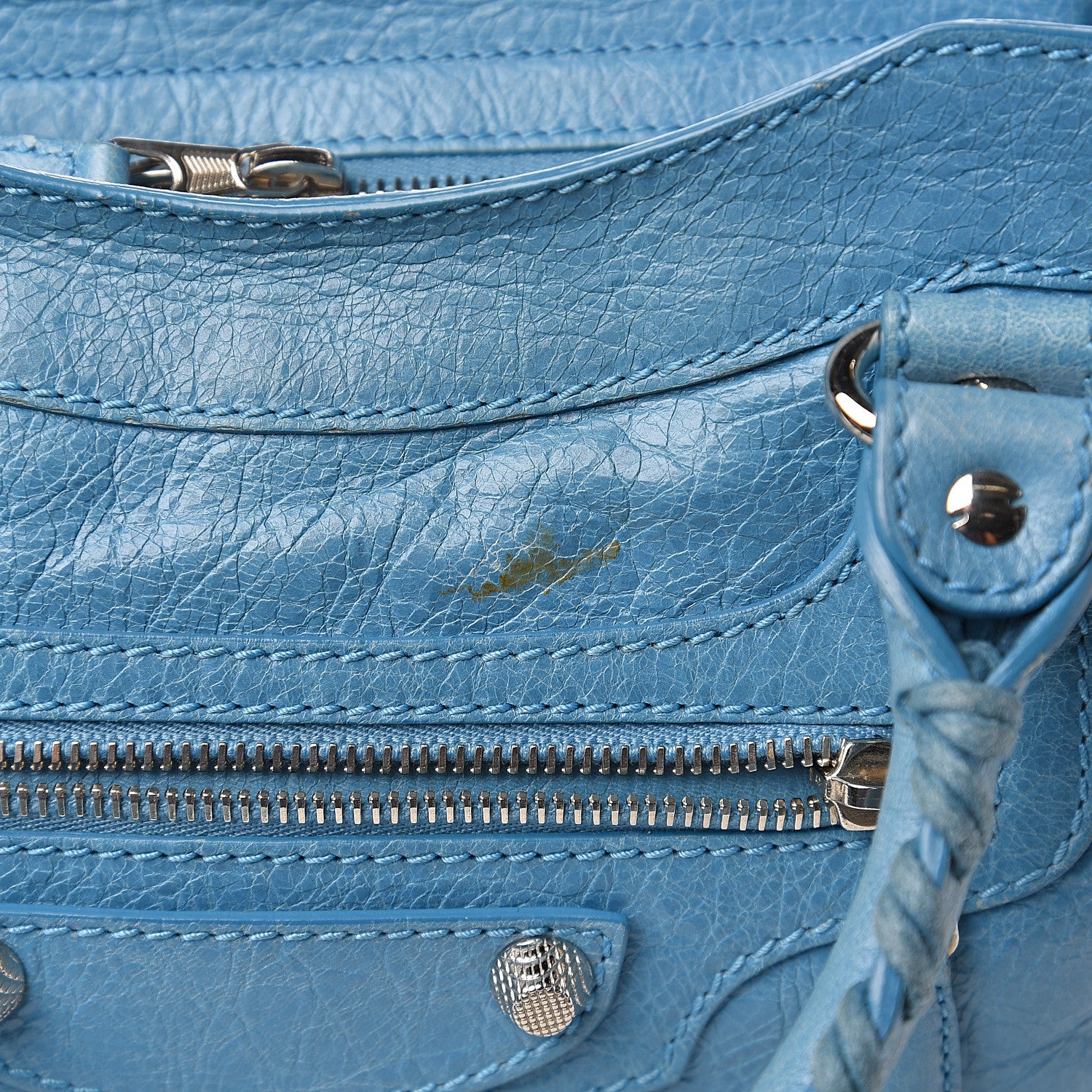 Balenciaga Agneau Giant 12 Silver Hardware Town Bleu Indigo 9 of 15