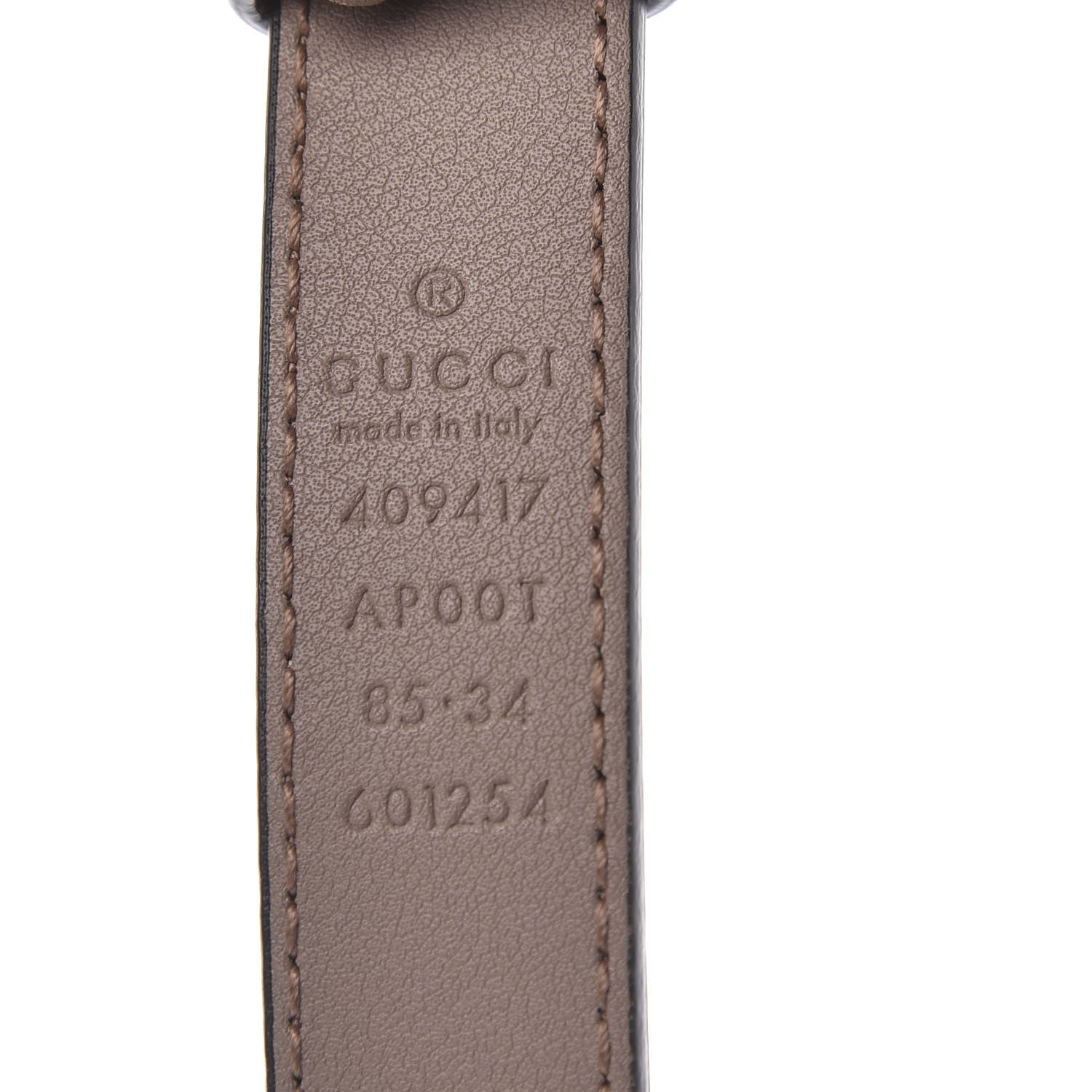Gucci Calfskin Double G 20mm Belt 85 34 Porcelain Rose 3 of 6