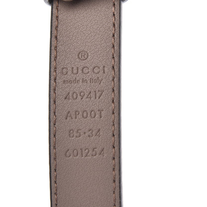 Gucci Calfskin Double G 20mm Belt 85 34 Porcelain Rose 3 of 6