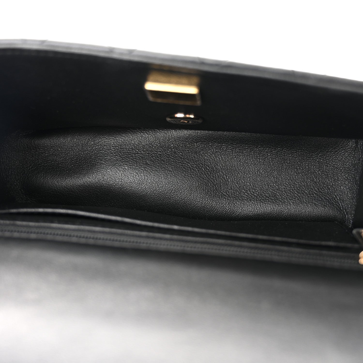 Chanel Lambskin Quilted Mini Top Handle Rectangular Flap Black 5 of 11
