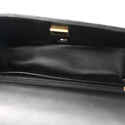 Chanel Lambskin Quilted Mini Top Handle Rectangular Flap Black 5 of 11