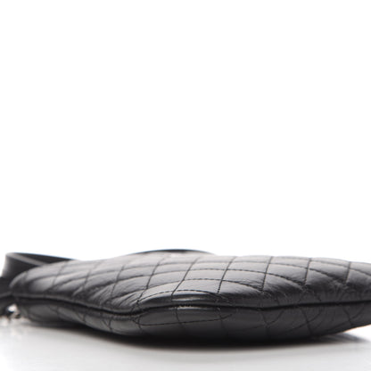 Chanel Aged Calfskin Quilted Crossbody Bag Black 6 of 10