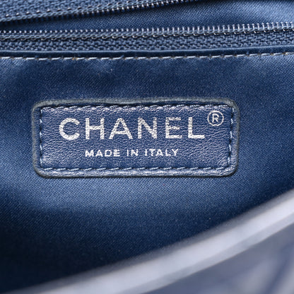 Chanel Lambskin Quilted Large CC Crossing Flap Navy 6 of 11