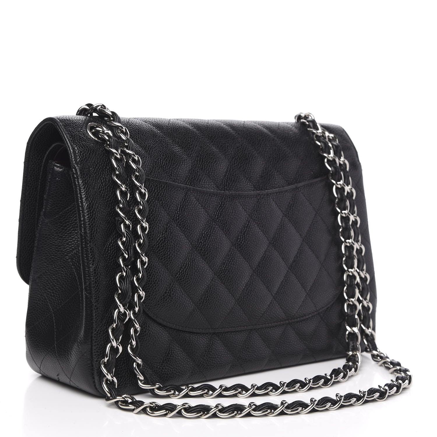 Chanel Caviar Quilted Jumbo Double Flap Black 3 of 16