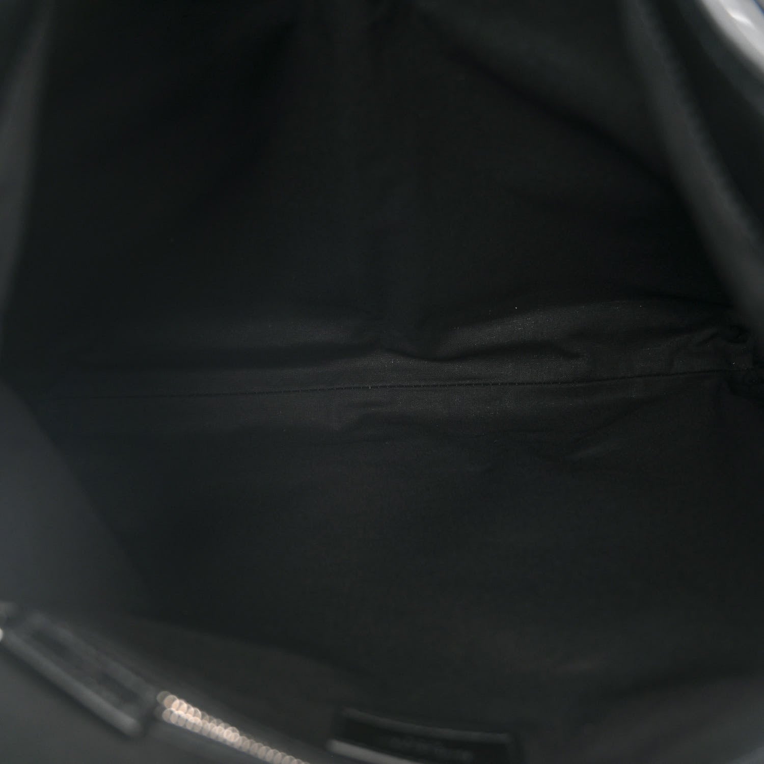Saint Laurent Calfskin Shoulder Backpack Bag Black 5 of 10