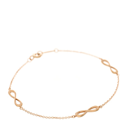 Tiffany 18K Rose Gold Infinity Endless Bracelet 1 of 3