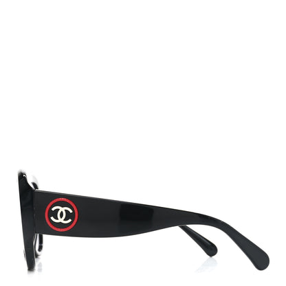 Chanel Acetate CC Pilot Sunglasses 5508 Black 3 of 7