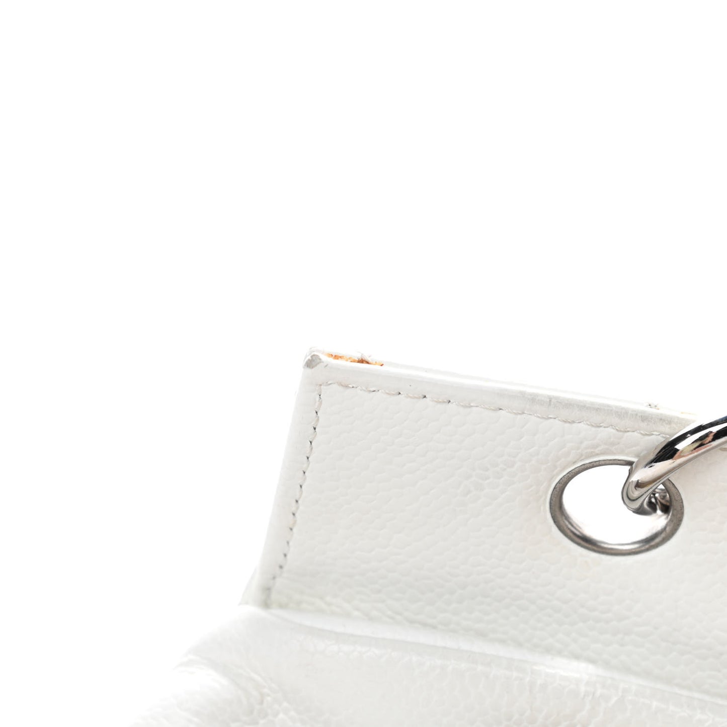 Caviar Quilted Petit Timeless Tote PTT White