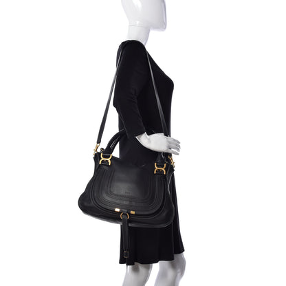 Chloe Calfskin Medium Marcie Satchel Black 2 of 9