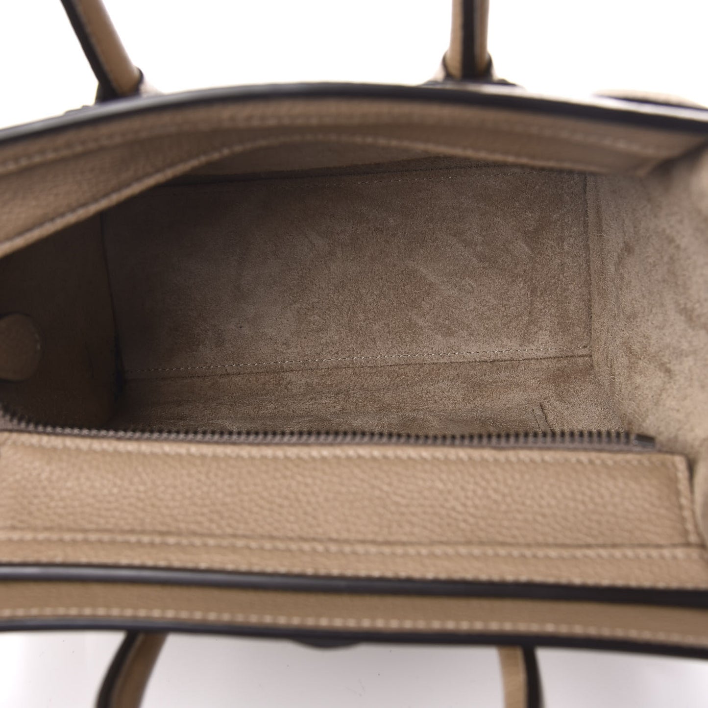Drummed Calfskin Nano Luggage Dune