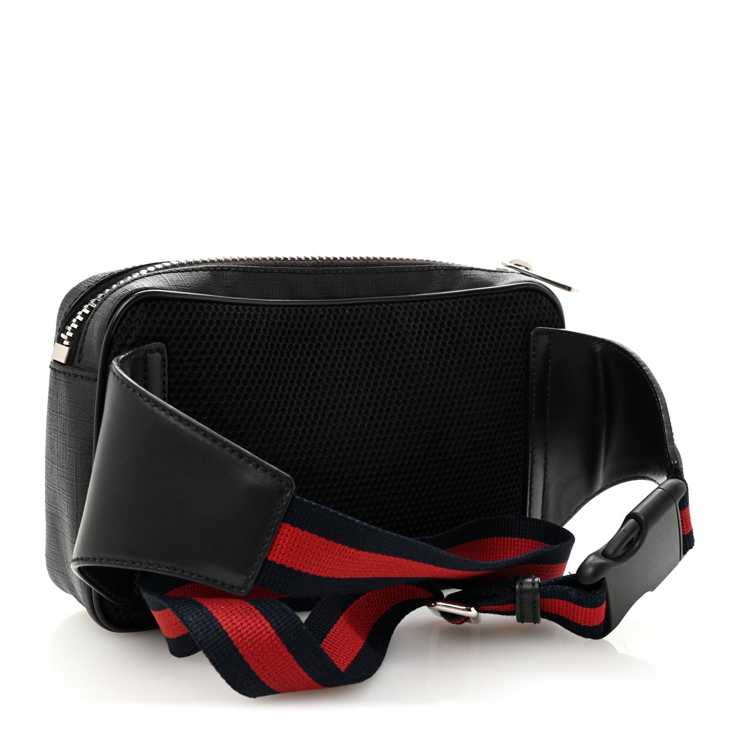 Gucci Soft GG Supreme Monogram Web Belt Bag Black Grey 3 of 10
