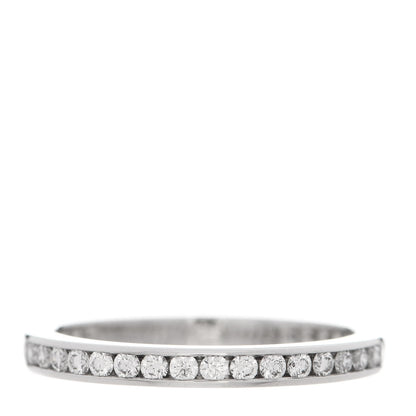 Tiffany Platinum Diamond 2mm Full Circle Wedding Band Ring 50 5.5 1 of 4