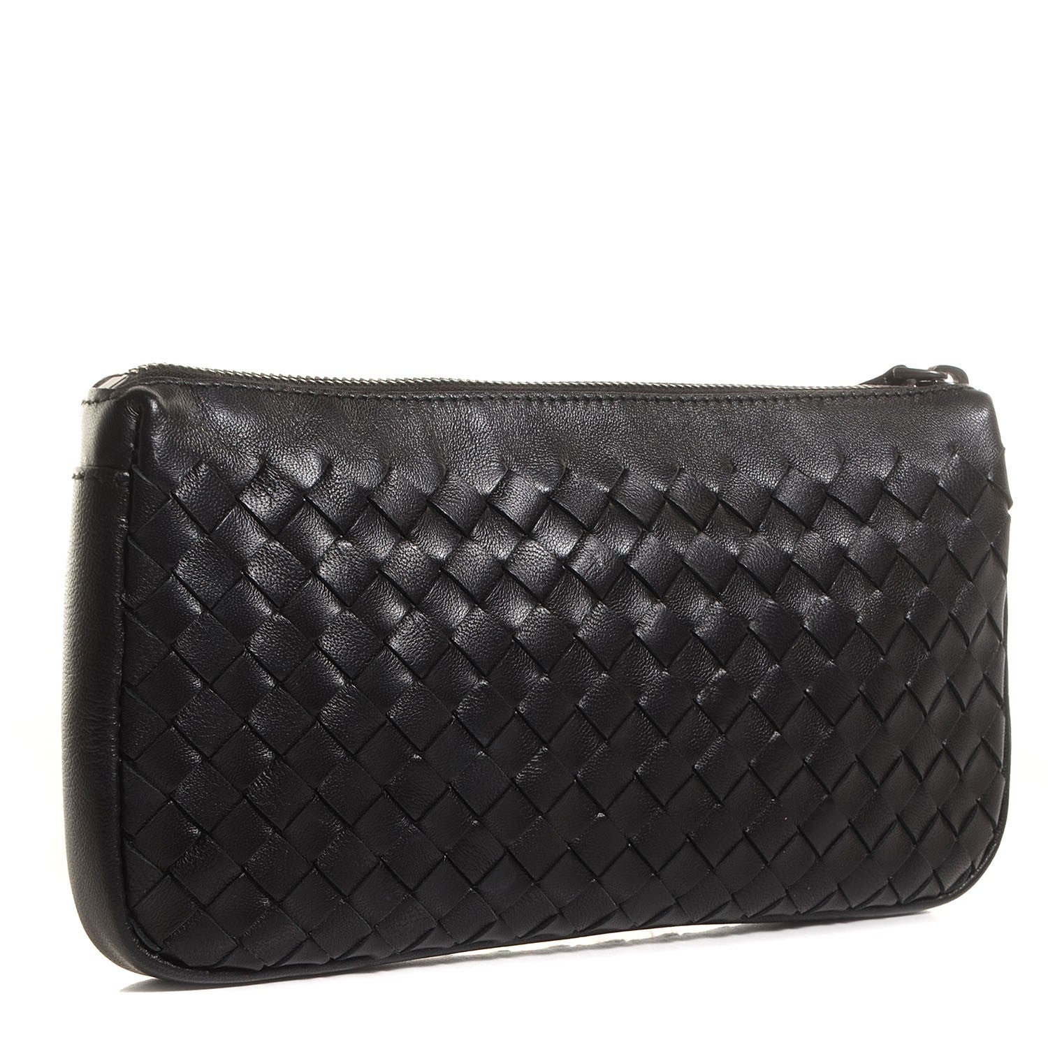 Bottega Veneta Nappa Intrecciato Zip Case Nero Black 3 of 8