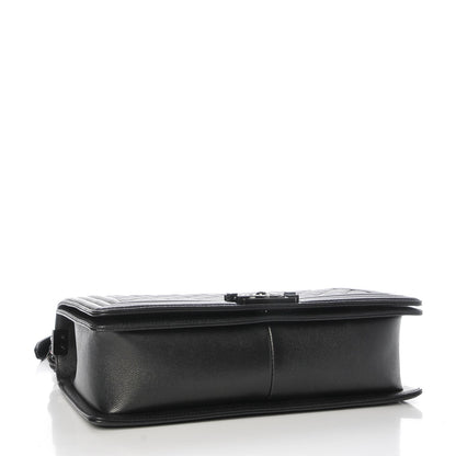 Chanel Caviar Quilted New Medium Boy Flap So Black 4 of 9