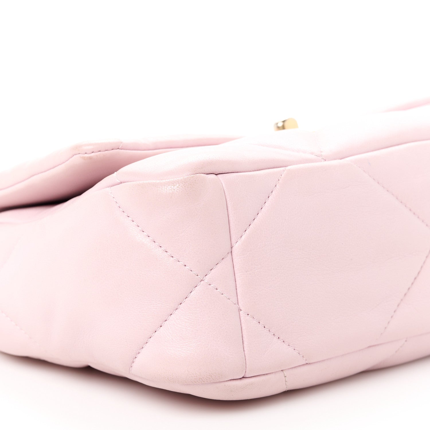 Chanel Goatskin Quilted Medium Chanel 19 Flap Light Pink 9 of 12