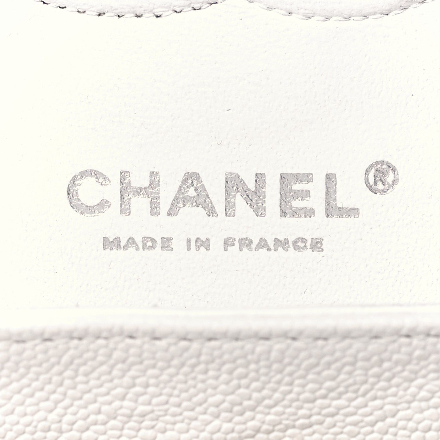 Chanel Caviar Quilted Medium Double Flap White 6 of 18