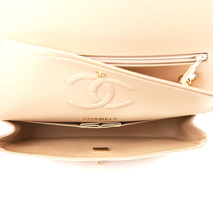 Chanel Caviar Quilted Medium Double Flap Beige 5 of 12