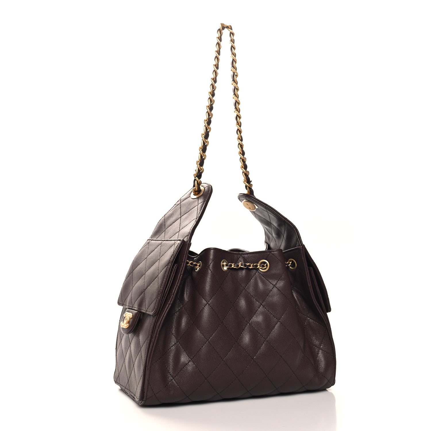 Chanel Caviar Quilted Small Chanel 25 Handbag Dark Brown 3 of 10