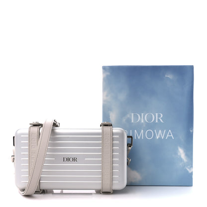 Christian Dior X RIMOWA Aluminum Personal Clutch On Strap Silver 13 of 13