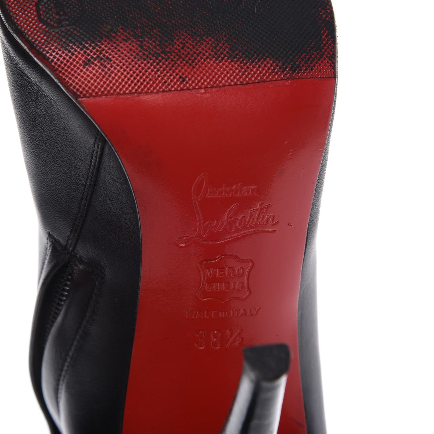 Calfskin Paris 100 Ankle Boots 38.5 Black