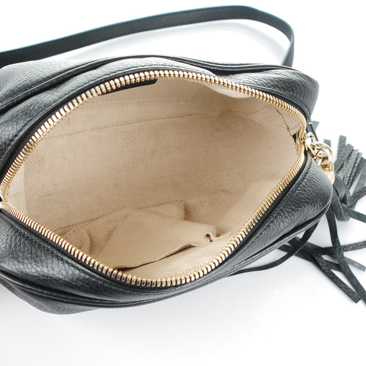 Gucci Pebbled Calfskin Small Soho Disco Bag Black 5 of 7