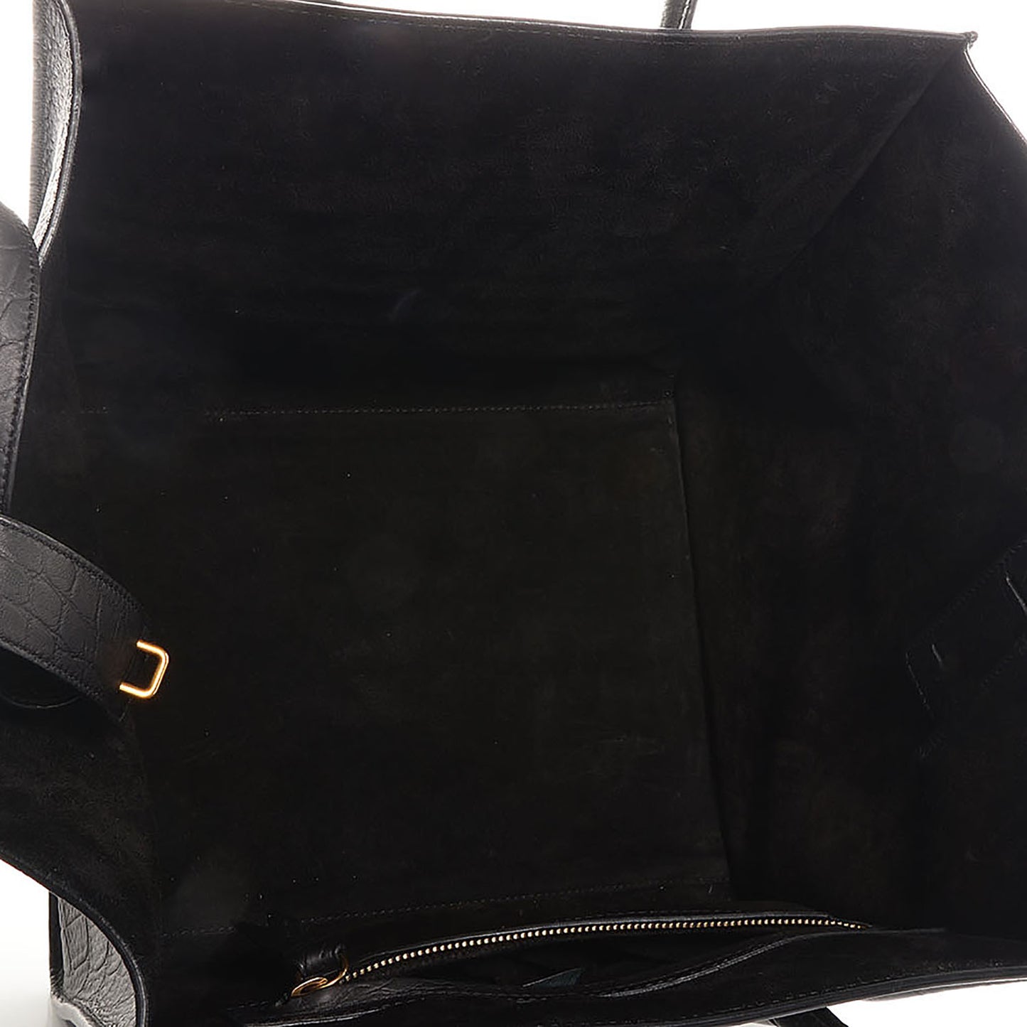 Crocodile Embossed Small Phantom Luggage Black