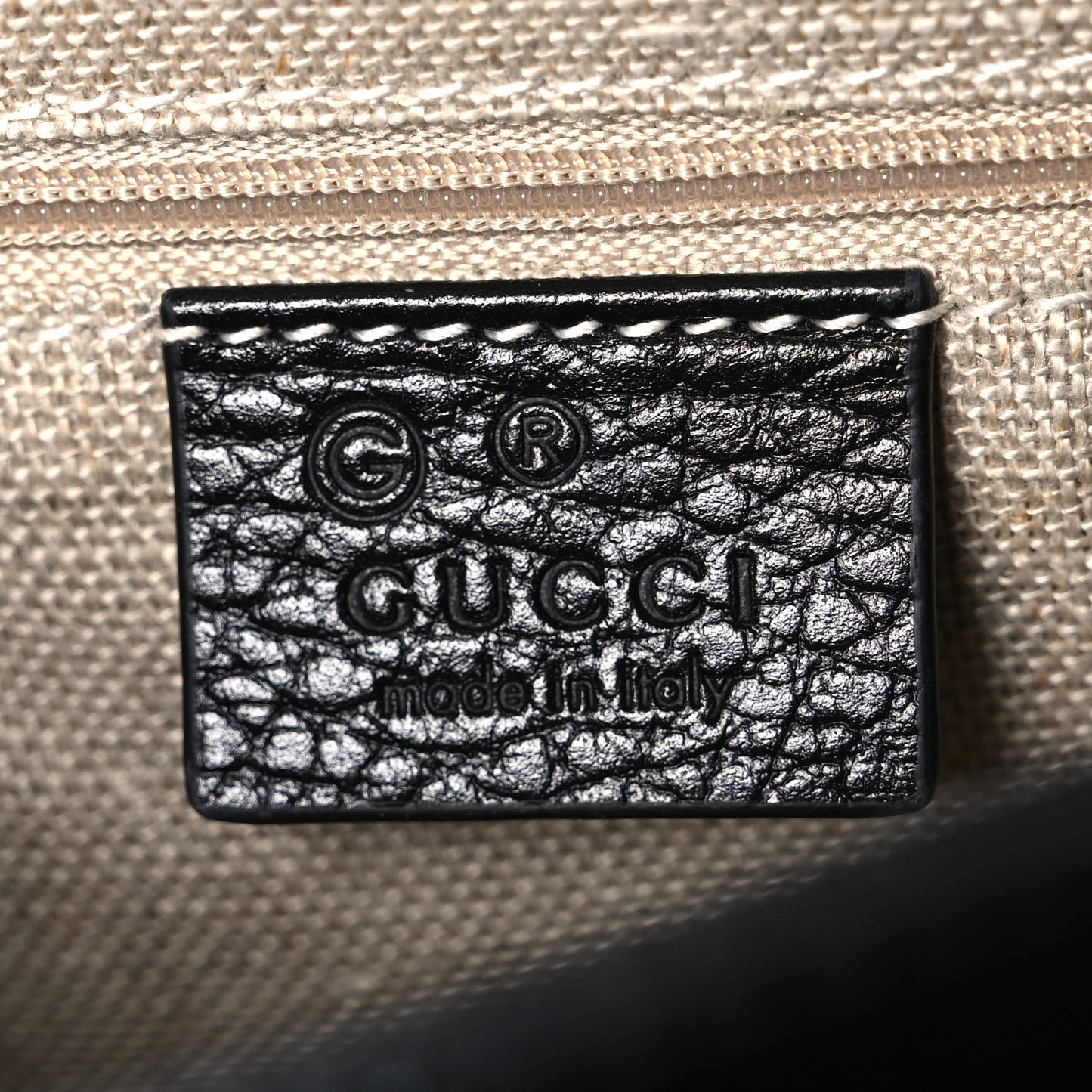 Dollar Calfskin Interlocking G Crossbody Bag Black