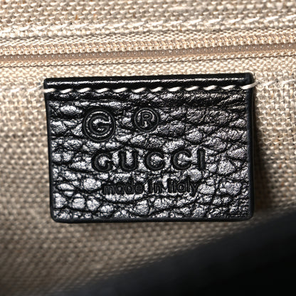 Gucci Dollar Calfskin Interlocking G Crossbody Bag Black 6 of 11