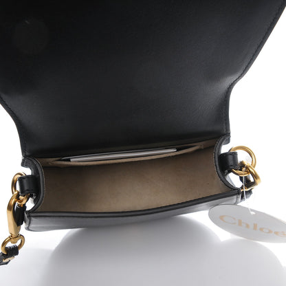 Chloe Calfskin Suede Small Nile Bracelet Bag Black 5 of 7