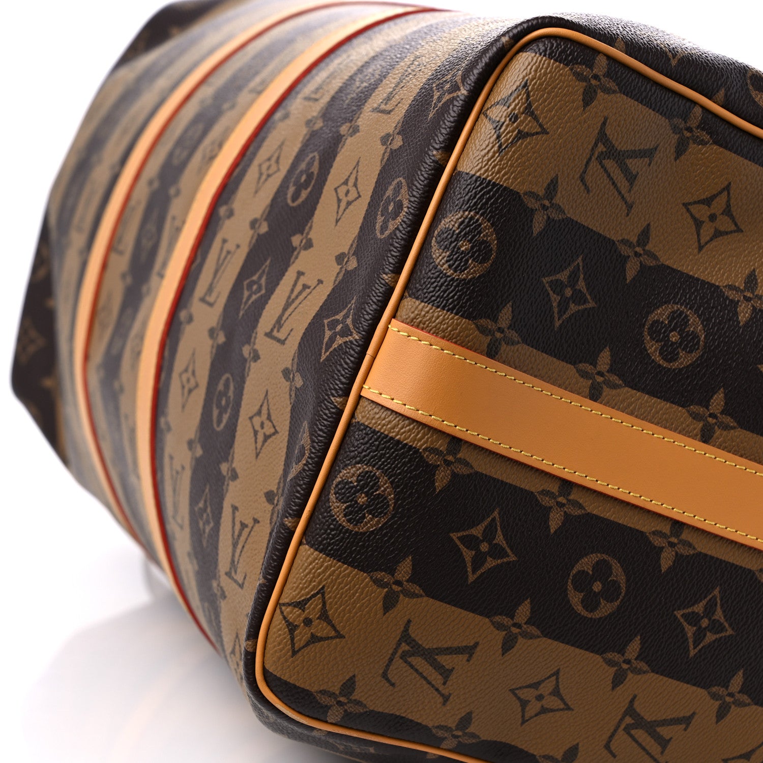 Louis Vuitton X NIGO Reverse Monogram Stripe Keepall Bandouliere 50 Brown 7 of 12