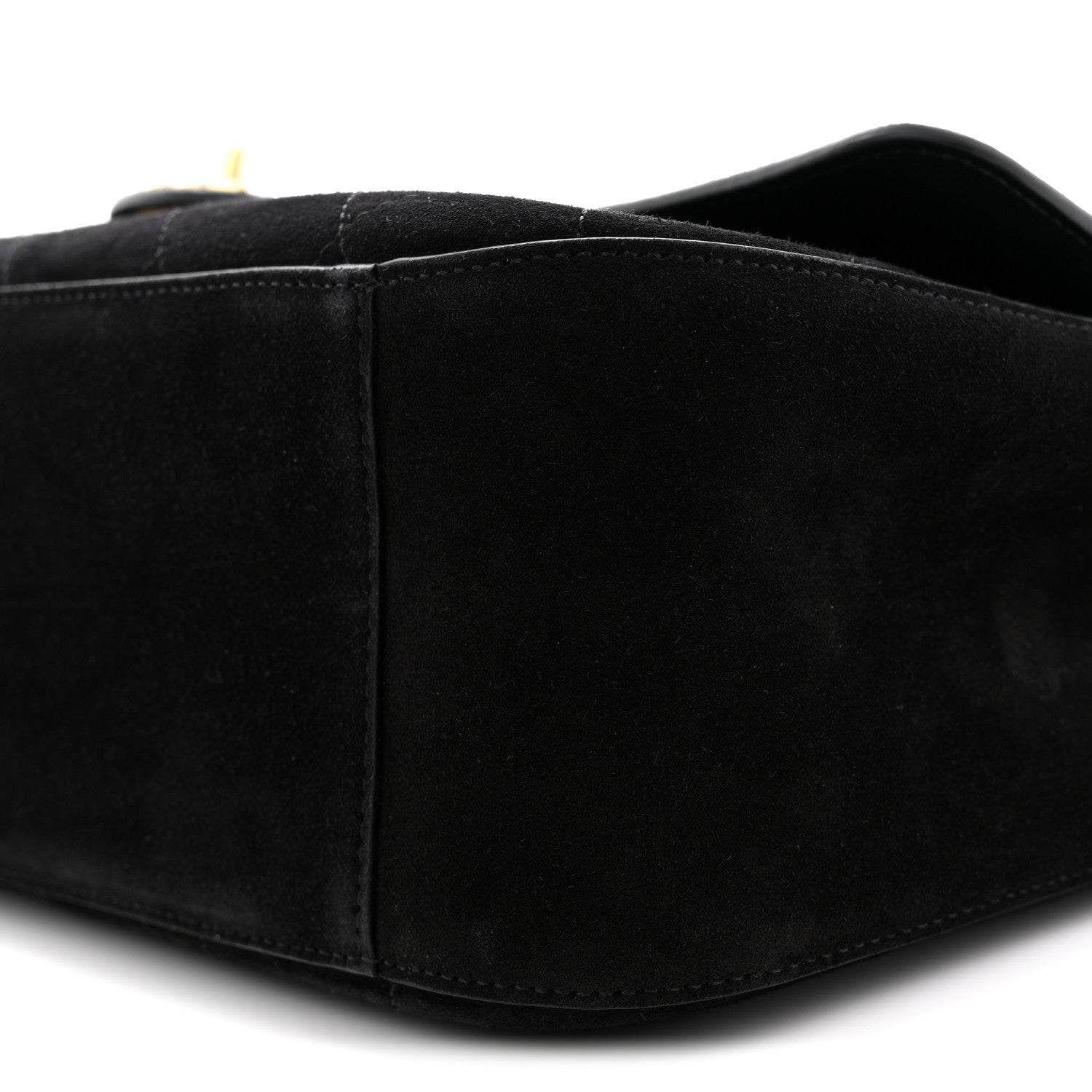 Chanel Suede Calfskin Small Souplissimo Maxi Flap Black 10 of 12