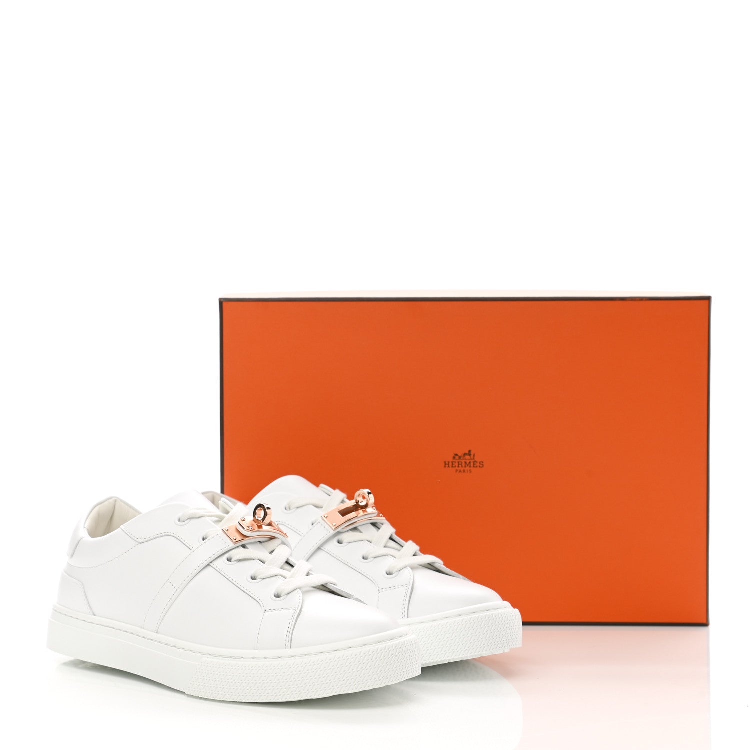 Hermes Calfskin Day Sneakers 37 White 9 of 9