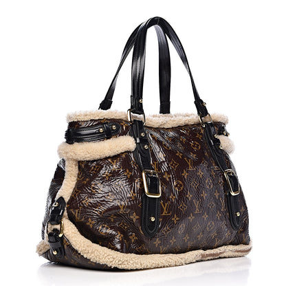 Louis Vuitton Patent Monogram Shearling Sac Thunder 3 of 18