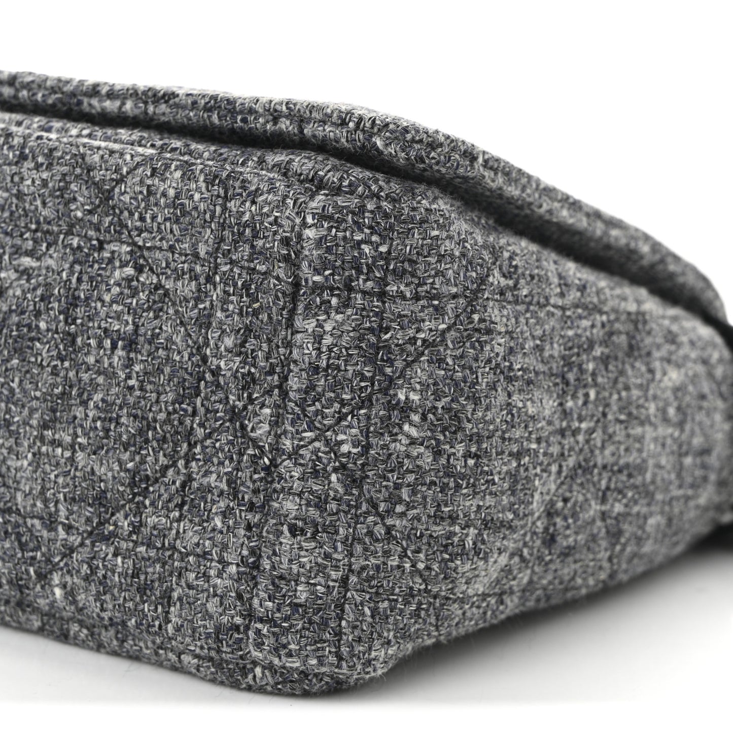 Tweed Macrocannage Medium Caro Bag Black