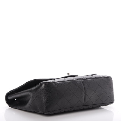 Chanel Caviar Quilted Jumbo Single Flap Black 4 of 7