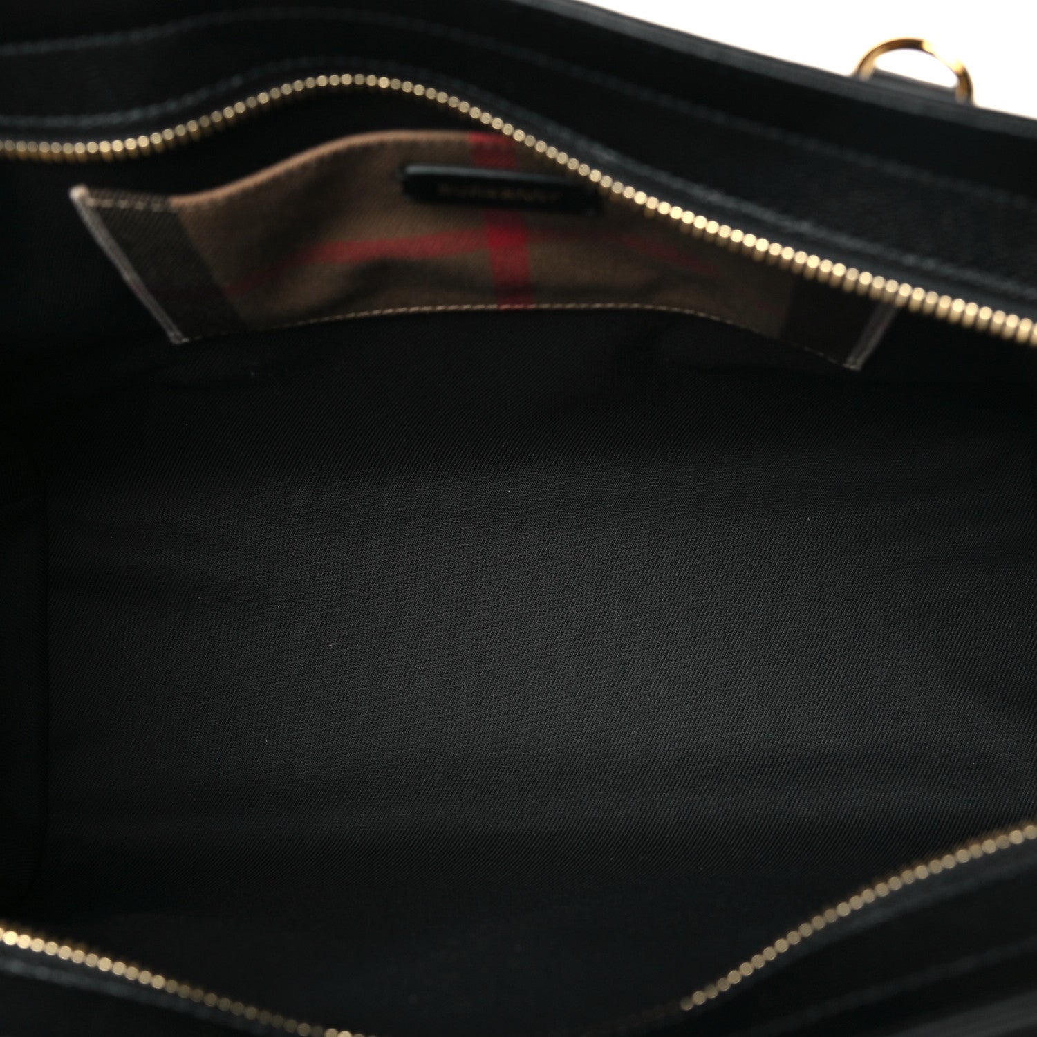 Burberry Calfskin Mega Check Small Banwell Tote Black 5 of 9