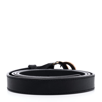 Gucci Calfskin Pearl Double G 20mm Belt 100 40 Black Cream 2 of 6