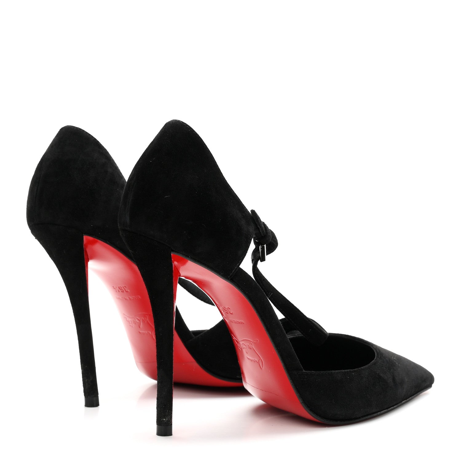 Christian Louboutin Veau Velours Miss Ziggyta 100 Pumps 36.5 Black