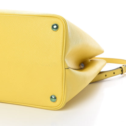 Prada Saffiano Cuir Large Double Bag Soleil 11 of 14
